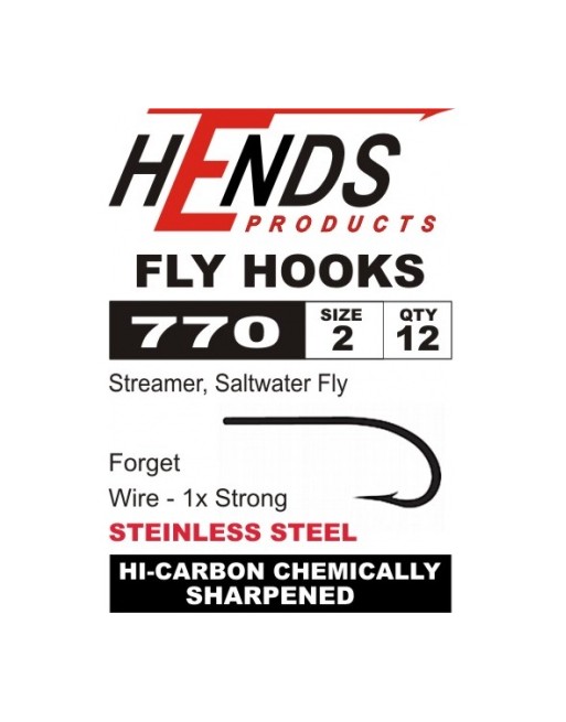 Salwater Fly Streamer 770  Steinless Steel HENDS HOOKS