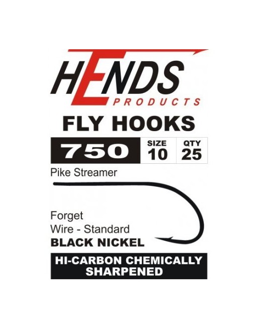 Pike Streamer 750 Bronze or Black HOOKS  HENDS