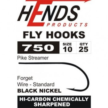 Pike Streamer 750 Bronze or Black HOOKS  HENDS