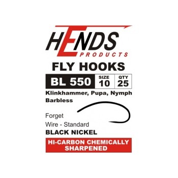 Klinkhammer  Barbless BL 550 Black Nickel HOOKS  HENDS
