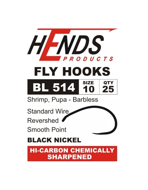 HOOKS  HENDS  Grub BL 514 Black Nickel HOOKS  HENDS