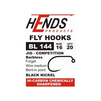 JIG Competition BL 144 Black Nickel HOOKS  HENDS