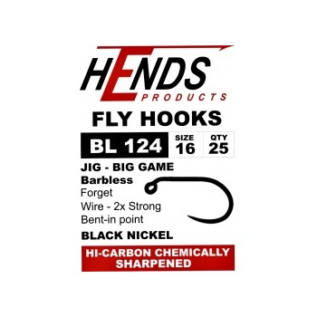 JIG Big Game BL 124 Black Nickel  HOOKS  HENDS