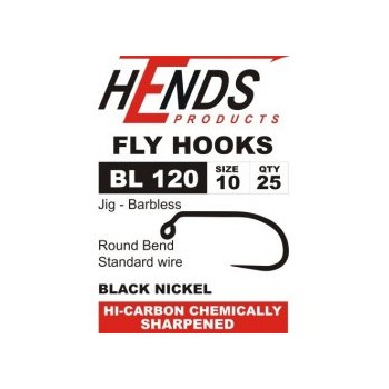Jig  Barbless BL 120 Black Nickel HOOKS  HENDS