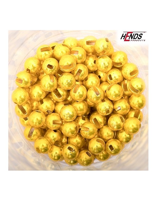 Tungsten Beads small slot  Anodizing Yellow